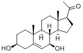 5-PREGNEN-3-BETA, 7-BETA-DIOL-20-ONE Struktur