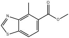 5-Benzothiazolecarboxylicacid,4-methyl-,methylester(9CI) Struktur