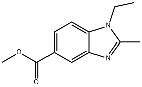 Methyl 1-ethyl-2-MethylbenziMidazole-5-carboxylate Struktur