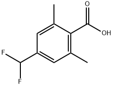 BENZOIC ACID, 4-(DIFLUOROMETHYL)-2,6-DIMETHYL- Struktur