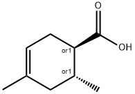 3-Cyclohexene-1-carboxylic acid, 4,6-dimethyl-, trans- (8CI,9CI) Struktur