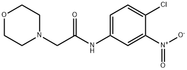 N-(4-chloro-3-nitrophenyl)-2-morpholinoacetamide Struktur