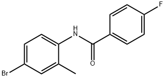 N-(4-bromo-2-methylphenyl)-4-fluorobenzamide Struktur