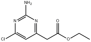 ETHYL 2-(2-AMINO-6-CHLOROPYRIMIDIN-4-YL)ACETATE Struktur