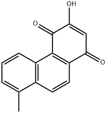 3-Hydroxy-8-methyl-1,4-phenanthrenedione Struktur