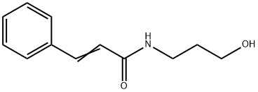 N-(3-Hydroxypropyl)-3-phenylpropenamide Struktur