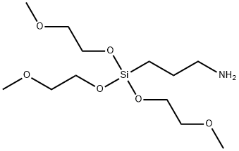 3-[tris(2-methoxyethoxy)silyl]propylamine Struktur