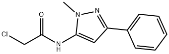 N1-(1-METHYL-3-PHENYL-1H-PYRAZOL-5-YL)-2-CHLOROACETAMIDE Struktur