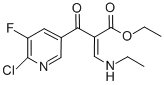 ETHYL 2-[(6-CHLORO-5-FLUOROPYRIDIN-3-YL)CARBONYL]-3-(ETHYLAMINO)ACRYLATE Structure