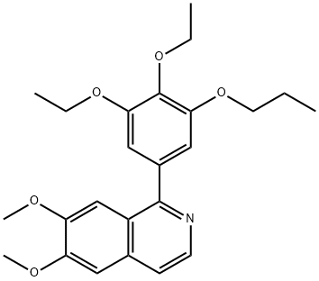 6,7-DIMETHOXY-1-(3,4,5-TRIETHOXYPHENYL)ISOQUINOLINE Struktur