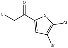 1-(4-BROMO-5-CHLORO-2-THIENYL)-2-CHLOROETHAN-1-ONE Struktur