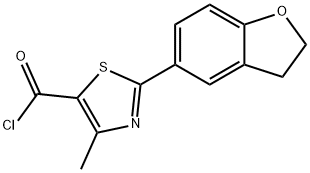 2-(2,3-DIHYDRO-1-BENZOFURAN-5-YL)-4-METHYL-1,3-THIAZOLE-5-CARBONYL CHLORIDE Struktur