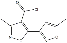 3-METHYL-5-(5-METHYLISOXAZOL-3-YL)ISOXAZOL-4-CARBONYLCHLORIDE Struktur