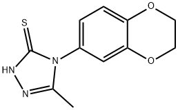 4-(2,3-DIHYDRO-1,4-BENZODIOXIN-6-YL)-5-METHYL-4H-1,2,4-TRIAZOLE-3-THIOL Struktur