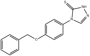 4-[4-(BENZYLOXY)PHENYL]-4H-1,2,4-TRIAZOLE-3-THIOL Struktur