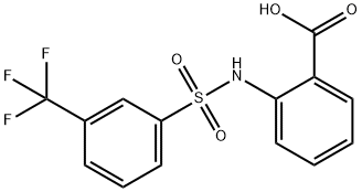 2-(3-(TrifluoroMethyl)phenylsulfonaMido)benzoic acid Struktur