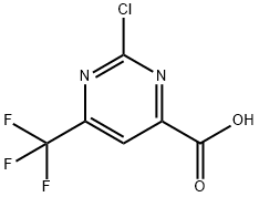 2-Chloro-6-pentafluoroethyl-pyrimidine-4-carboxylic acid Struktur