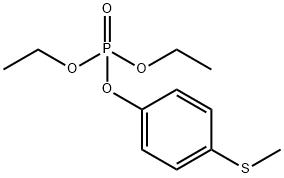 Phosphoric acid diethyl 4-(methylthio)phenyl ester Struktur