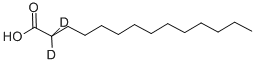 TETRADECANOIC-2,2-D2 ACID Struktur