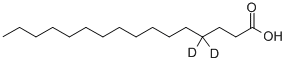 HEXADECANOIC-4,4-D2 ACID Struktur