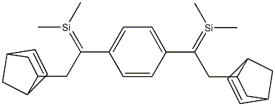 1 4-BIS(DIMETHYL(2-(5-NORBORNEN-2-YL)ET& Struktur