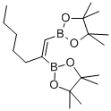 1-CIS-1,2-BIS(4,4,5,5-TETRAMETHYL-1,3,2-DIOXABOROLAN-2-YL)HEPTENE Struktur