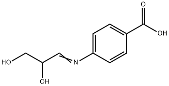 Benzoic acid, 4-[(2,3-dihydroxypropylidene)amino]- (9CI) Struktur