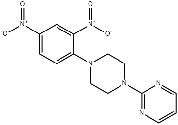 2-[4-(2,4-dinitrophenyl)piperazino]pyrimidine Struktur