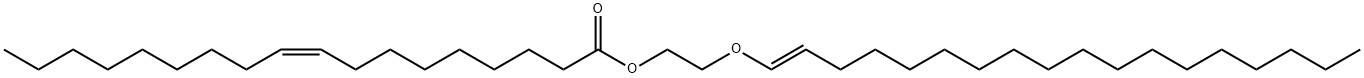 (Z)-9-Octadecenoic acid 2-[(E)-1-octadecenyloxy]ethyl ester Struktur