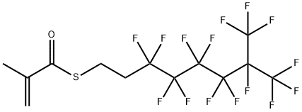 2-Methylpropenethioic acid S-[3,3,4,4,5,5,6,6,7,8,8,8-dodecafluoro-7-(trifluoromethyl)octyl] ester Struktur