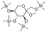 Methyl 1-O,3-O,4-O,5-O-tetrakis(trimethylsilyl)-L-sorbopyranoside Struktur