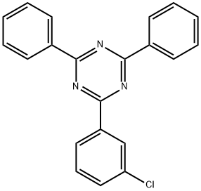 2-(3-Chlorophenyl)-4,6-diphenyl-1,3,5-triazine Structure