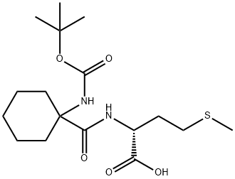 D-Methionine, N-[[1-[[(1,1-dimethylethoxy)carbonyl]amino]cyclohexyl]carbonyl]- (9CI) Struktur