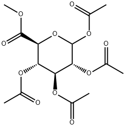 1,2,3,4-TETRA-O-ACETYL-D-GLUCOPYRANURONIC ACID METHYL ESTER Struktur