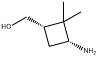 Cyclobutanemethanol, 3-amino-2,2-dimethyl-, (1S,3R)- (9CI) Struktur