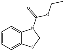 2,3-Dihydro-3-benzothiazolecarboxylic acid ethyl ester Struktur