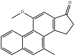 15,16-Dihydro-11-methoxy-7-methyl-17H-cyclopenta[a]phenanthren-17-one Struktur