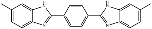 5-METHYL-2-(4-(5-METHYL-1H-BENZO[D]IMIDAZOL-2-YL)PHENYL)-1H-BENZO[D]IMIDAZOLE Struktur