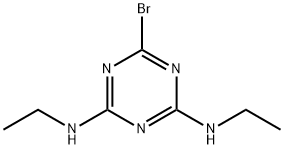 6-Bromo-N,N'-diethyl-1,3,5-triazine-2,4-diamine Struktur