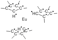 TRIS(TETRAMETHYLCYCLOPENTADIENYL)EUROPI& Struktur