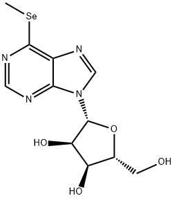 6-(Methylseleno)-9-β-D-ribofuranosyl-9H-purine Struktur