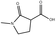 1-Methyl-2-oxo-3-Pyrrolidinecarboxylic acid Struktur