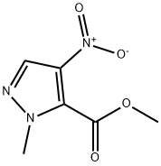 Methyl 1-Methyl-4-nitro-1H-pyrazole-5-carboxylate Struktur