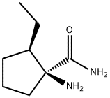 Cyclopentanecarboxamide, 1-amino-2-ethyl-, (1S,2R)- (9CI) Struktur