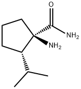 Cyclopentanecarboxamide, 1-amino-2-(1-methylethyl)-, (1R,2S)- (9CI) Struktur