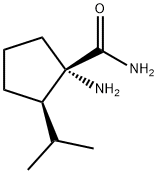 Cyclopentanecarboxamide, 1-amino-2-(1-methylethyl)-, (1S,2R)- (9CI) Struktur