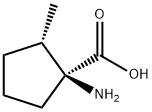 Cyclopentanecarboxylic acid, 1-amino-2-methyl-, (1S,2S)- (9CI) Struktur