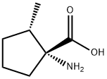 Cyclopentanecarboxylic acid, 1-amino-2-methyl-, (1R,2S)- (9CI) Struktur