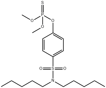 N,N-Dipentyl-p-hydroxybenzenesulfonamide O,O-dimethyl phosphorothioate Struktur