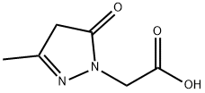 4,5-dihydro-3-methyl-5-oxo-1H-pyrazole-1-acetic acid         Struktur